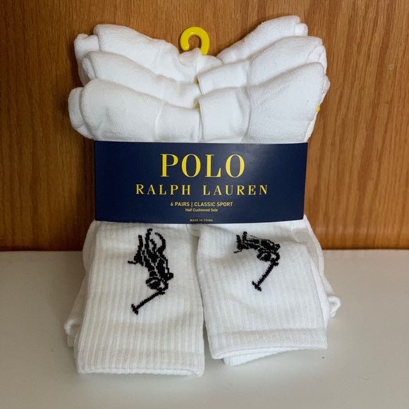 Polo Ralph Lauren Other - 🔥🚨New Ralph Lauren Classic Sport White Socks🚨🔥